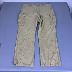 Unionbay Cargo Pants Men's Size 40x32 Khaki Tan 100% Cotton Straight Leg